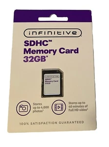 Infinitive SDHC Memory Card 32GB w/90MBPS Transfer Speed New - Picture 1 of 3
