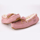 Ugg Womens Slip On Moccasins Autralian Premium Sheepskin Wool Flat Slipper Shoes