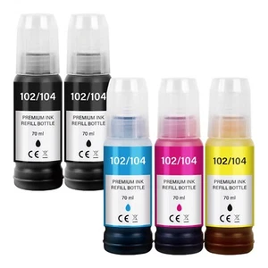 XXL Nachfüll Tinte Refill für Epson EcoTank 104 102 ET-2700 2800 ET-3750 ST-3000 - Bild 1 von 10