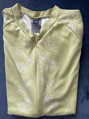 REI Womens Hiking Running Shirt 1/2 Zip Pockets Size M Chartreuse Green Yellow - Image 1 of 4