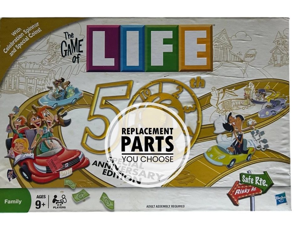 EL JUEGO DE LA VIDA EDICIÓN 50 ANIVERSARIO PIEZAS DE REPUESTO PIEZAS QUE ELIJAS Foto 1 de 1