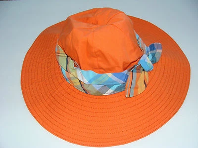 Gymboree Tropical Bloom Orange Hat Girls Size 12-24 Months NEW - Image 1 of 2