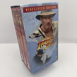 The Adventures of Indiana Jones VHS 1999 Widescreen Edition Trilogy Box Set - Picture 1 of 8