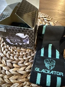 Gladiator Fitnessgeräte Gewichtheben Handgelenkbandagen mit Daumenschlaufen Handgelenkstütze - Bild 1 von 4