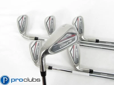 NEW Left Handed COBRA DS ADAPT MAX IRONS 5-PW STEEL KBS TOUR LITE REGULAR 440965 - Image 1 of 4