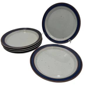 Juego de 6 platos de ensalada vintage Dansk azul umber (Dinamarca) 8,5" - Imagen 1 de 6