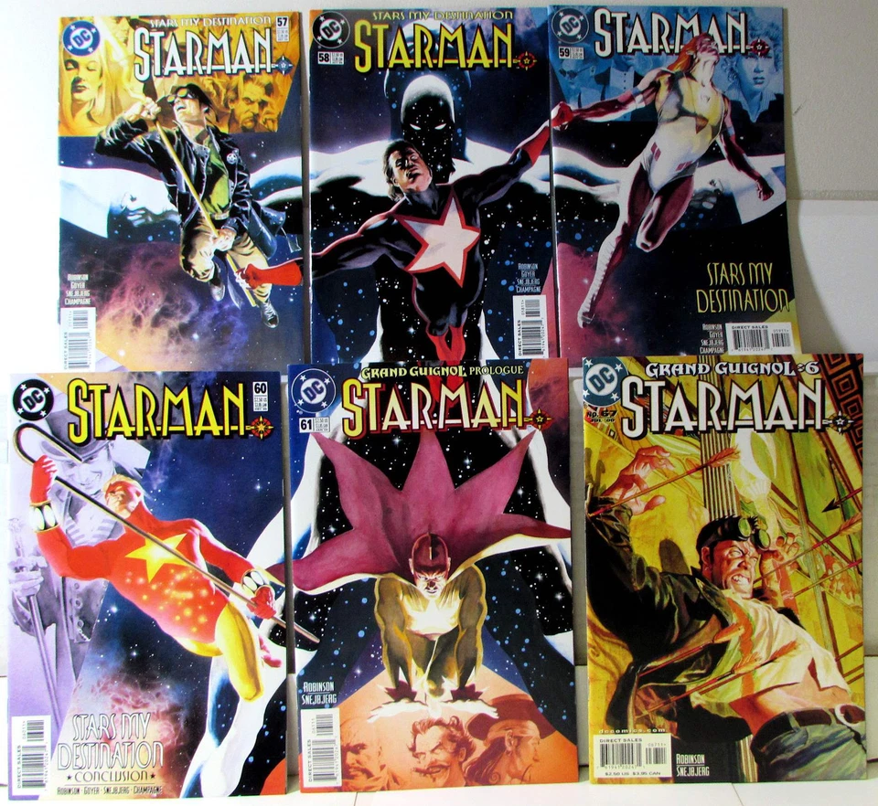 Starman Lot 6 #57, 58, 59, 60, 61, 67 1999 DC 2nd Series 1st Print Comic Books - Image 1 of 1