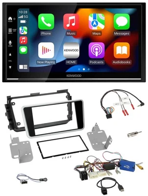 Kenwood DAB USB Bluetooth 2DIN Lenkrad Autoradio für Nissan Micra 17-20 Rückfahr - Bild 1 von 4