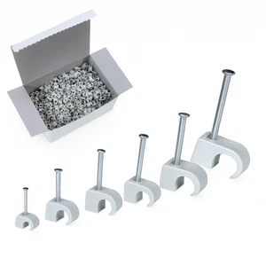 Nagelschellen Kabelschelle Kabelhalter 4-10 7-11 10-14mm Kabelklemme 100-1000Stk - Bild 1 von 44