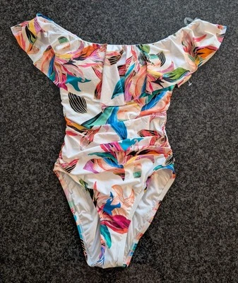 La Blanca Swimsuit one piece  Paradise Ruffle Off Shoulder size 4 - Image 1 of 4