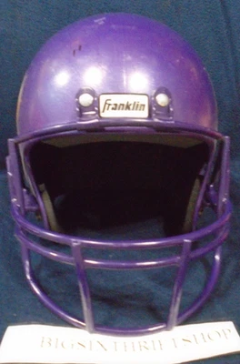 富兰克林明尼苏达维京人队 NFL 塑料游戏儿童青少年橄榄球头盔复制品 — 第 1/4 张图片