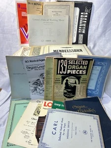 Lotto spartiti organo classico Magnus Chord vintage Bach Church Kimball 25+ - Foto 1 di 12
