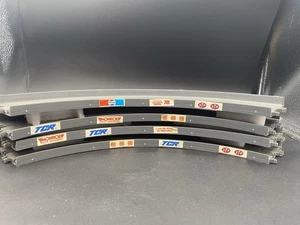 1977 TCR Total Control Racing Slot Car Tracks 4 Pieces Ideal Toy Corp 1/4 Circle - Picture 1 of 11