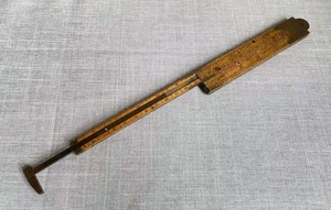 Antique c1900 J Rabone No. 1202 4 x Folding Boxwood Brass Ruler & Caliper Gauge - Picture 1 of 21