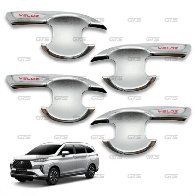 Chrome 4Dr Bowl Insert Handle Cover For Toyota Avanza Veloz SUV 2022 2024 - Image 1 of 4