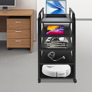 5-Tier AV Media Stand Corner TV Entertainment Center Stereo Components Stand US - Picture 1 of 21