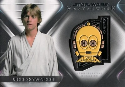 Star Wars Masterwork 2021, Luke Skywalker (C-3PO) Character Medallion Card CM-LC - Image 1 of 2