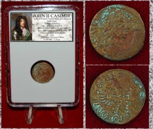 JUAN II CASIMIRO Rey de Polonia Gran Duque de Lituania Águila Coronada 1661 - Imagen 1 de 4