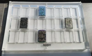 24 Grids Crystal Acrylic Magnetic Display Frame Storage Box For Zippo Lighters - Imagen 1 de 8