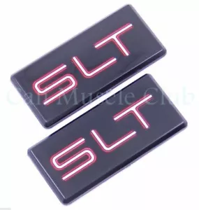 GMC SLT Cabina emblema NUEVO 2 piezas Insignia Logotipo Techo Pilar 88-94 Yukon Suburban Sierra - Imagen 1 de 1