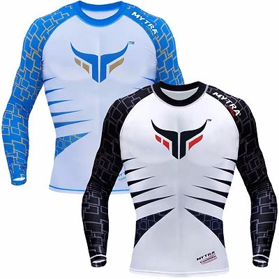 Mytra Fusion Gym Wear Rash Guard Full Sleeves Compression Shirt Compression Top - Image 1 of 2