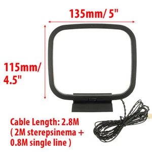 AM Loop Antenna With 3-Pin Connector For Sony Sharp Chaine Stereo AV Receiver - Picture 1 of 8
