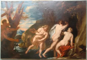van Dyck Umkreis oder Nachfolge Nymphen und Satyre vor 1800 - Bild 1 von 10