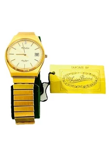 RARE Vintage Lucien Piccard Dufonte Diamond Quartz Men's Watch - Picture 1 of 3