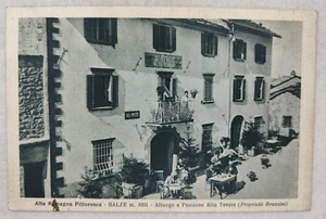 CARTOLINA BALZE FORLI' VIAGGIATA 1939 ALBERGO PENSIONE ALTO TEVERE FORMATO PIC - Picture 1 of 7