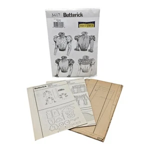 Vintage Butterick Making History Victorian blouse pattern 3417, Size 6-10 UNCUT - Picture 1 of 3