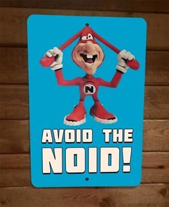 Letrero de pared de metal Avoid the Noid 8x12 retro años 80 dominó pizza - Imagen 1 de 1