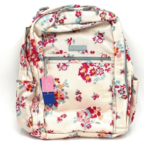 BRAND NEW!! Vera Bradley Lighten Up Grand Backpack - Tossed Posies Pink - NWT - Picture 1 of 8