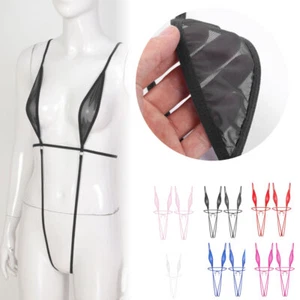Para mujeres Sexy Lencería Micro Tanga Mini Sujetador Cuerda en V Pequeño Cuerda en G Traje de baño Set - Imagen 1 de 43