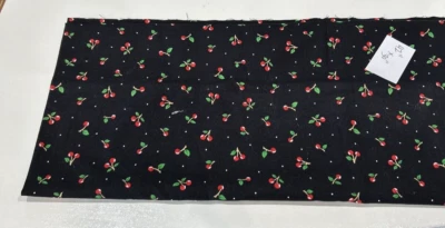 Mary Engelbreit 2009 Cranston Small Cherries Cotton Quilting Fabric 42" X 30" - Image 1 of 4