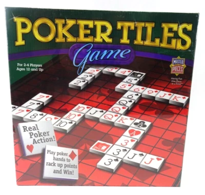POKER TILES GAME Poker Action BY Master Pieces 2005 NEW - FACTORY SEALED BOX - Image 1 of 3
