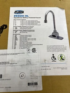Zurn Z6920-XL Chrome Motion Sensor With Z6900 Sensor Complete - Picture 1 of 2