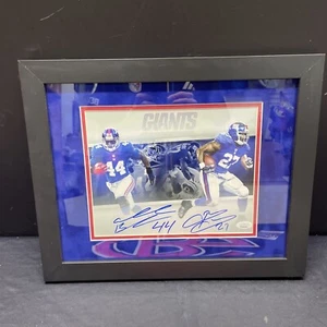 Brandon Jacobs Ahmad Bradshaw Signed 8x10 Photo Edit New York Giants JSA COA - Picture 1 of 5