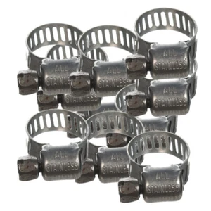 Tridon All Stainless 7/32"-5/8" Hose Clamp PK10 - Picture 1 of 3
