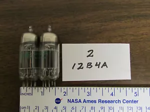 Pair 12B4A G.E. Vacuum Tubes From Working Equipment - Picture 1 of 1