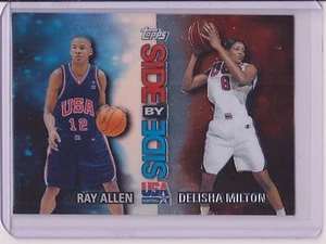 2000 TOPPS USA RAY ALLEN/DELISHA MILTON REFRACTOR #SS11 NBA WNBA RARO - Imagen 1 de 1