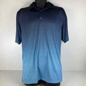 Greg Norman Golf Polo Shirt Mens L Blue/White 57/76 - Picture 1 of 8