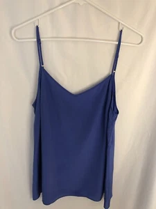 Camiseta camisola Lilly Pulitzer azul periwinkle seda talla S correas ajustables - Imagen 1 de 4