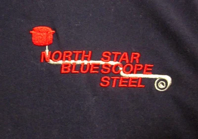 Jersey NORTH STAR AZUL ALCANCE ACERO XL Australia NUEVO bordado industrial Foto 1 de 2