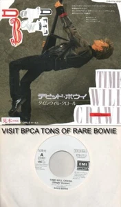 N NEUWERTIG VINYL, EX HÜLLE 7" JAPAN PROMO David Bowie Time Will Crawl Glam Rock - Bild 1 von 4