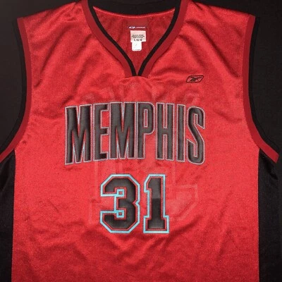 Rare Vintage Reebok Shane Battier Memphis Grizzlies Red Alternate Jersey Men’s L - Image 1 of 4