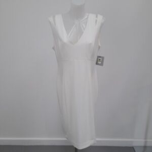 Andrew Marc Dress Size 14 Womens White New With Tags -WRDC