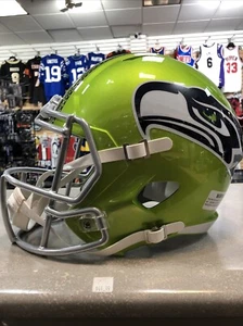 Full Size Replica Seattle Seahawks Green Display Helmet By Riddell - Picture 1 of 4