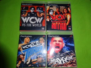 EMPTY REPLACE CASES! WCW vs World Nitro Thunder Mayhem Playstation 1 - PS1  PSX - Picture 1 of 10