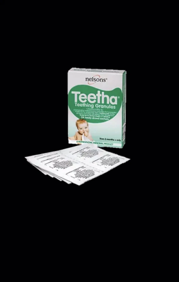 Nelsons Baby Teetha Teething Granules 24Ready-Dosed Sachets A Homeopathic Remedy - Image 1 of 2