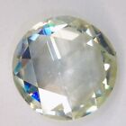 1.48Ct 7.61mm VS12 Off White Blue LB Round Rose Cut Loose Moissanite For Jewelry